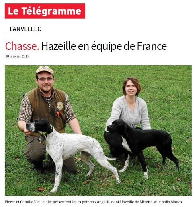 Des Bords Du Yar - Hazeille en équipe de France !