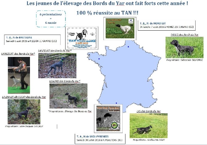 Des Bords Du Yar - Les 6 jeunes des Bords du Yar présentés ont eu leur TAN 2016